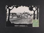 Nový Hrádek - okr. Náchod, čb. pohlednice, koláž, prošlá 1914