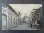 Jilemnice, čb. fotopohlednice, prošlá 1910, stržená zn.