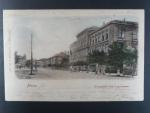 Přerov, bar. pohl. Komenského třída a gymnázium, prošlá, stržená zn.