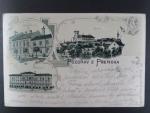 Přerov, čb. vícezáběrová litograf. pohl., prošlá
