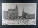Přerov, čb. pohl. Náměstí, prošlá 1905