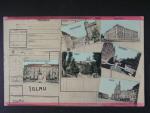 Jihlava, bar. vícezáběrová pohl. koláž se složenkou, prošlá 1907