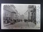 Brno - Orlí ulice (Adlergasse) - Měníská brána, prošlá 1905