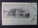 Brno - Malinovského nám. (Theaterplatz) Zemské divadlo, prošlá 1900