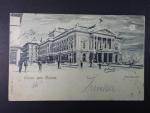 Brno - Malinovského nám. (Theaterplatz) Zemské divadlo, prošlá 1898