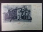 Brno - Malinovského nám. (Theaterplatz) Zemské divadlo, prošlá 1899