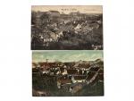 Brno - Líšeň - jednobar. a barevná pohlednice, použité kolem r. 1908