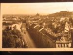 Brno, čb. fotopohlednice, Veveří ul., neprošlá
