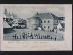 Přelouč okr. Pardubice, kasárna, prošlá 1902