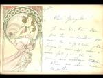 A.Mucha, fr. lito. - Music -, pošt. prošlá 1901