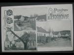 Bochovice (okr. Třebíč), čb. vícezáběrová pohl., pošt. prošlá 1912