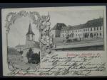 Náměšť n. Oslavou, čb. vícezáběrová pohl., pošt. prošlá 1901