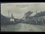 Příkazy u Olomouce, čb. fotopohlednice, za války, prošlá