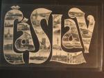 Čáslav, čb. pohl. stylizovaný nápis, prošlá 1908