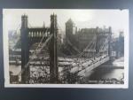 Praha, fotopohlednice Štefanikův most, neprošlá