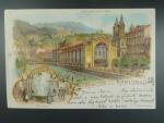 Karlovy Vary, bar. vícezáběrová litograf. pohl., prošlá 1898