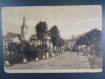 Králíky (Grulich) Bahnhofstrasse, prošlá 1918