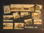 Rychnov n. K., bar. vícezáběrová pohl., prošlá 1907, rožky