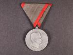 Medaile Za zranění z r. 1917 na stuze pro trvalou invaliditu