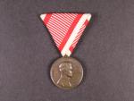 Bronzová medaile za statečnost, nová vojenská stuha, vydání 1917 - 1918