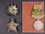 Řád vlastenecké války II. st., Řád rudé hvězdy a Medaile za bojové zásluhy + řádová knížka