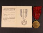 Medaile Za službu vlasti - ČSSR + průkaz