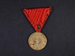 Záslužná medaile Za 40 let věrné služby z r. 1898, na stuze pro civilní osoby