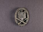 Všeobecný útočný odznak, zinek, značka výrobce R.S., Rudolf Souval Wien, koroze
