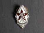 Odznak Vojenské technické akademie A. Zápotockého č.2624, Ag 900, výrobce Zukov