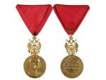 Zlatá jubilejní pam. medaile z r.1898, sběratelská kopie, pozlacený bronz