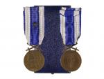 Československá vojenská medaile Za zásluhy, bronzová, Londýnské vydání, původní etue