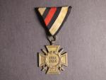 Čestný kříž 1914-1918 pro frontové bojovníky na trojúhelníkové stuze