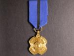 Zlatá medaile řádu Leopolda II. po r.1908, nepůvodní stuha