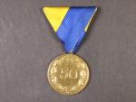 Medaile Zemského veteránského spolku Dolní Rakousko za 50 let