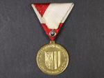 Medaile Za zvláštní službu Zemského veteránského spolku Horní Rakousko zlatá