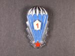 Odznak výsadkového vojska z období 1965-1993 1.tř., třetí typ