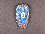 Odznak výsadkového vojska z obdobi 1965-1993 3.tř., třetí typ
