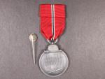 Pamětní medaile na tažení na východ, miniatura a udělovací sáček