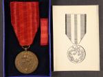 Medaile Za službu vlasti - ČSSR + udělovací průkaz a etue
