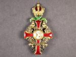 Řád Františka Josefa I., Důstojník s válečnou dekorací, pozlacený bronz, výroba V. Mayer,