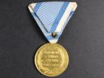 Medaile za námořní plavbu 1910/12, zlacený bronz, mimořádně vzácná medaile
