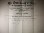 Dekret na Řád Františka Josefa I. Rytířský kříž, udělen v r. 1888, podpis Fr. Josef I., karton, velký formát (53x71 cm)