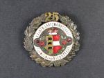 Odznak za 25. leté členství v krajinském spolku Korutanském pro Vídeň a Dolní Rakousko, průměr 45 mm