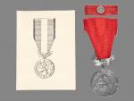 Medaile Za zásluhy o obranu vlasti - ČSR, punc Ag, ryzostní značka 900, značka výrobce Zukov, udělovací průkaz a etue