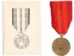 Medaile Za službu vlasti - ČSR , udělovací průkaz