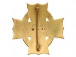 Válečný kříž Za občanské zásluhy IV. třídy, pozlacený bronz, značka výrobce Z