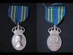 Pamětní Gustaf V. Ag medaile s korunou
