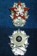 Odznak vojenské akademie 1945 č.011, výrobce Zukov Ag900