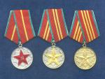 Služební medaile za 10,15,20 let pro ministerstvo vnitra