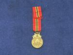 Miniatura pamětní medaile Leopolda II. 1865-1905
